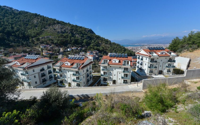 NEWLY-BUILT FURNISHED 3+2 APARTMENTS IN FETHIYE WITH SEA VIEW