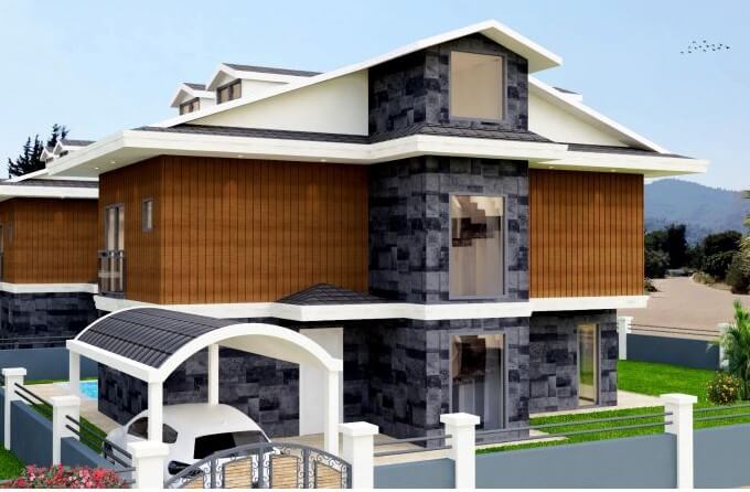 New 4-Bedroom Villas for Sale in Fethiye, Kargi District